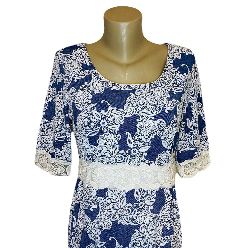 Rabbit Rabbit Rabbit Designs [8] Blue Lacey Dress (2086) - Picture 3 of 4